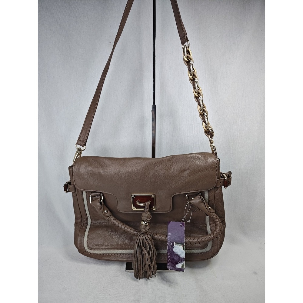 Elliott Lucca Cordoba Portobello Leather Shoulder Bag Handbag 105733 New